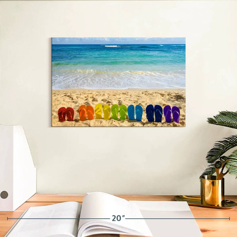 Gillard Sandy Beach Flip Flops, 8" H x 12" W