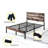 Metal Platform Bed Frame With Wooden Headboard,And Footboardno Box Spring Needed -1101065814