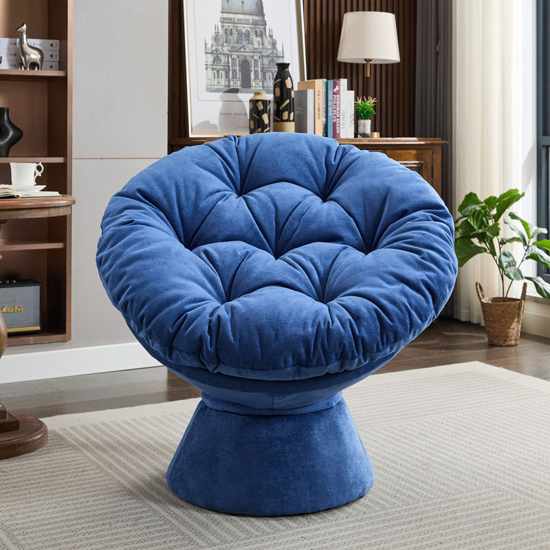 Chaise Papasan, Bleu