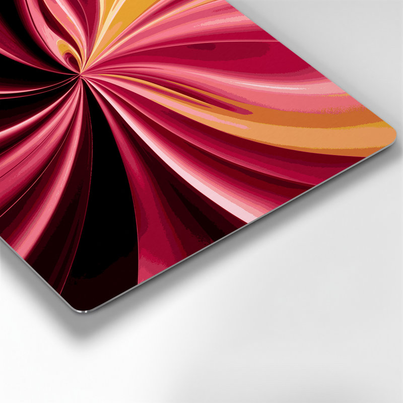 Gradient Abstract 29 Brown Metal Wall Art, 8" H x 10" W