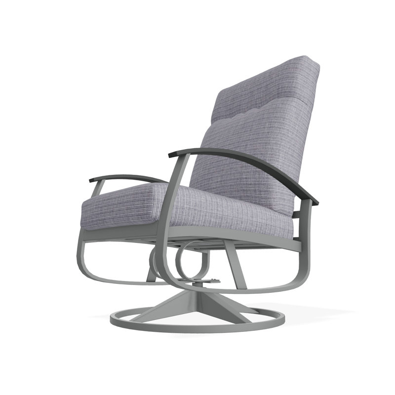 Belle Isle Outdoor Lounge Chair, Graphite, Dazzle