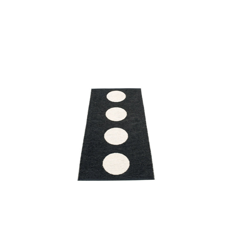 Rug VERA Black 2.25 x 5 ft, Runner 2'4" x 5'