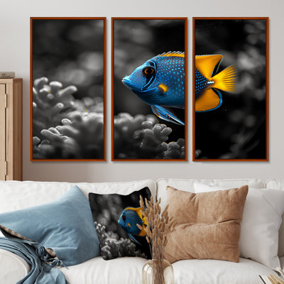 Blue Aquariums Oceanic Oasis Fish I " Blue Aquariums Oceanic Oasis Fish I " 3 - Pieces