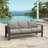 75" All-Weather Metal 3-Seat Patio Sofa Couch With Thick Cushions & Frame-297390875-297390877