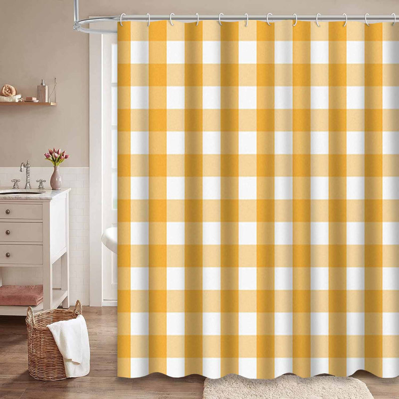 Rideau de douche Plaid, L 72 po x l 78 po