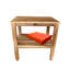 Banc de douche en bois l 18 po Zen