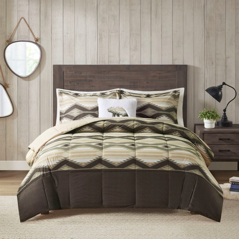 King Down Alternative Comforter Set With Throw Pillow