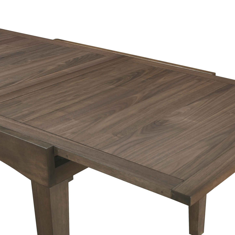 Ensemble de table de salle à manger à rallonge 5 pièces Valencia, Brun