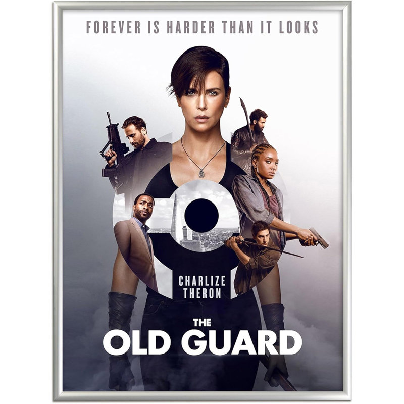 Porte-affiche M&T Affiche Snap, 30 po x 40 po, Argent argent