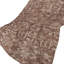 Jeté 50 "X 70" en polyester damassé tissé beige et chocolat