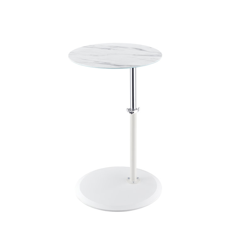 End Table, White, White