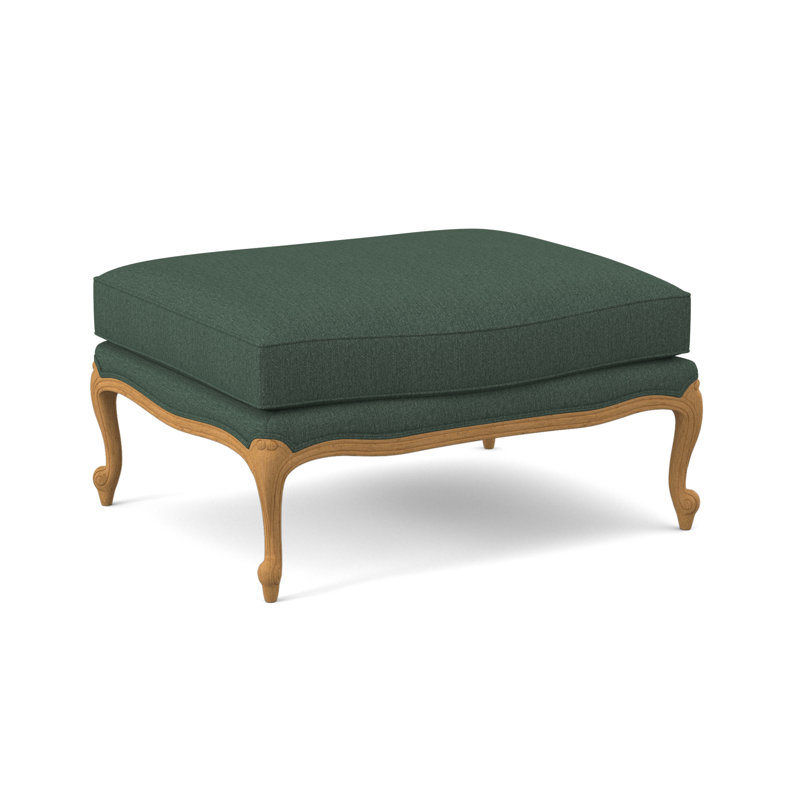 St. Helena Ottoman, Maya Cyan, Amber
