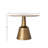 Golbez Round Aluminum Pedestal Base Dining Table-98537568-98537567