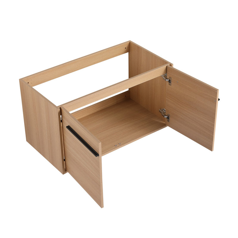 Ensemble de meuble-lavabo pour salle de bain avec lavabo à poser, 35"