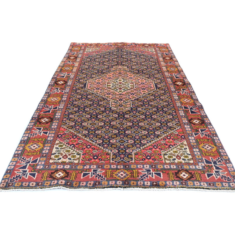 Tapis traditionnel rétro rouge clair 5X9