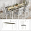 Ensemble de table de salle à manger 7 pièces avec table extensible et 6 chaises rembourrées