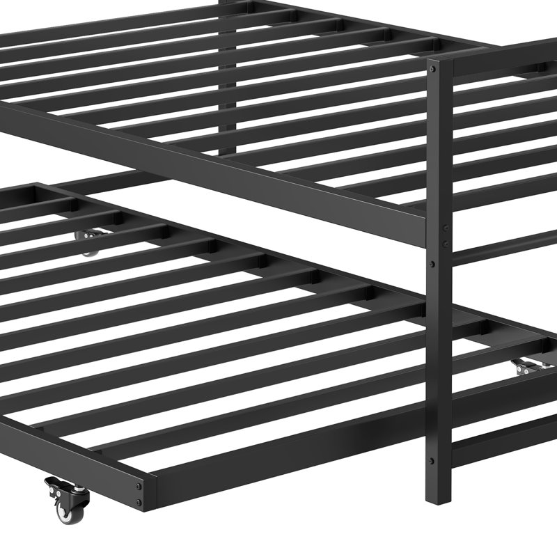Crumlin Metal Daybed Storage Bed, Black