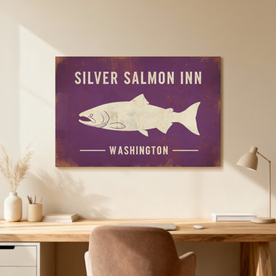 Animaux, argent, saumon, auberge, Washington, poisson