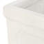 Pot à fleurs extérieur en oxyde de magnésium blanc antique - 10,71 po Profond, large, 10,98 po de hauteur, 10,81 lb pour la profondeur, la largeur, la hauteur,