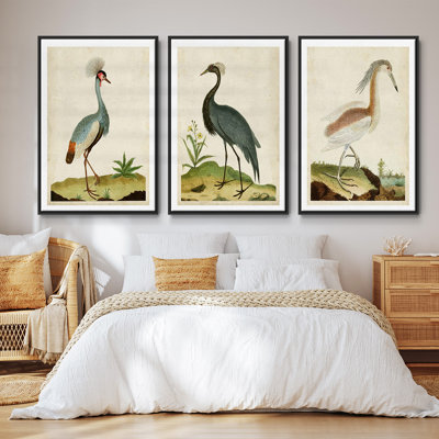 " Heron Portrait I " 3 - Pieces