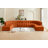 Hurlburt Upholstered Curved Sectional with Ottoman Reversible-89266419