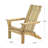 Foldable Chair , Wood, Deck Chair, 29.65 In. Deep, 37.55 Height, 31.8 Width, Natural Finish, Folding Wood Construction, Poolside Relax Color,-1108999039