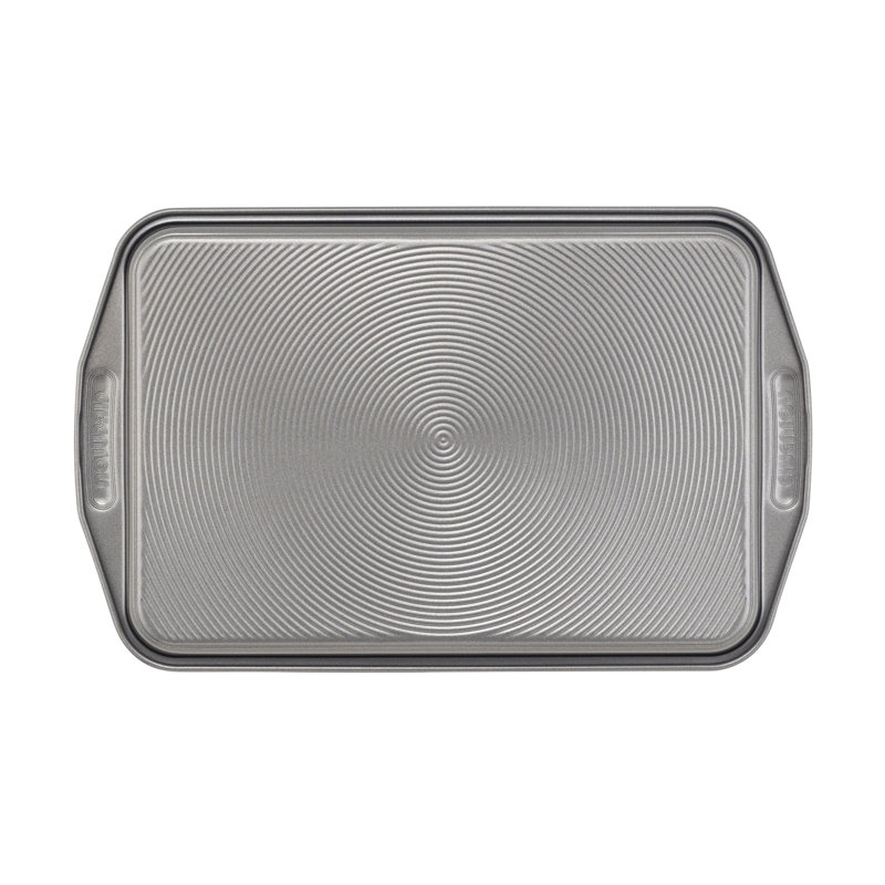 Gray Carbon Steel Nonstick Bakeware Set with Cooling Rack