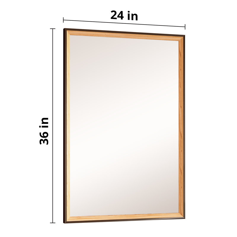 Ascuaga Glass Rectangle Wall Mirror, 24" x 36"