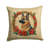 Christmas Flowers Frame Outdoor Throw Pillow-92587447-92587448