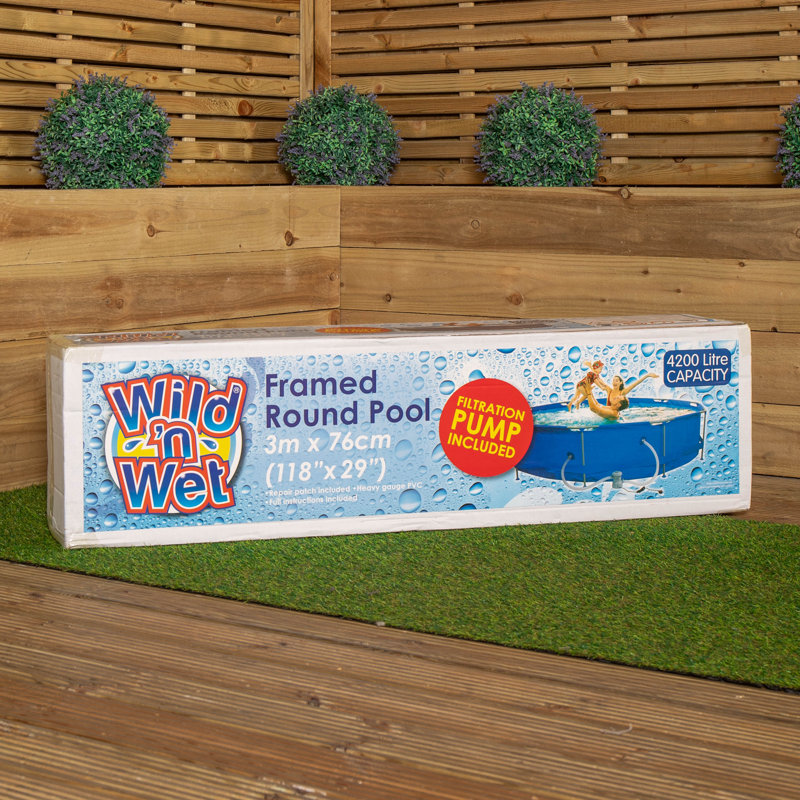 Charleah Giant Round Framed Inflatable Pool
