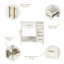 Meuble-lavabo simple 18,3 po avec comptoir