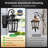 Black Dawn to Dusk Exterior Wall Lights with GFCI Outlet, Beveled Glass