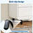 48" Tall 5 Drawer Wood Dresser with Handleless & Detachable Legs, Modern Storage Chest-2061400375