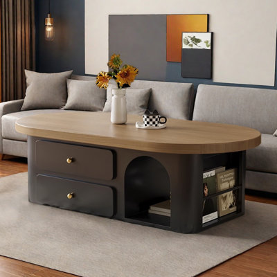 Minimalist solid wood coffee table