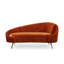 Chaise longue en velours Nordic Minimalist