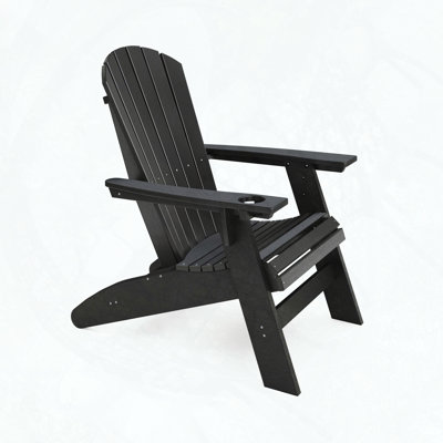Sturdy HDPE Poly Lumber Adirondack Chair for Poolside