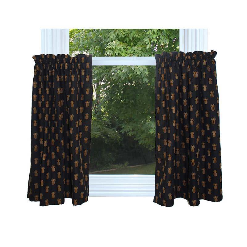 Geometric Ruffled Window Valance