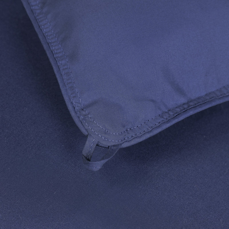 Couette réversible unie en duvet synthétique Blue Nile Mills, garniture de couette toutes saisons, Twin/Twin XL, Navy Blue