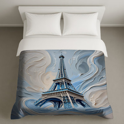 Eiffel Tower Bedding Architecture Duvet Cover Contemporary