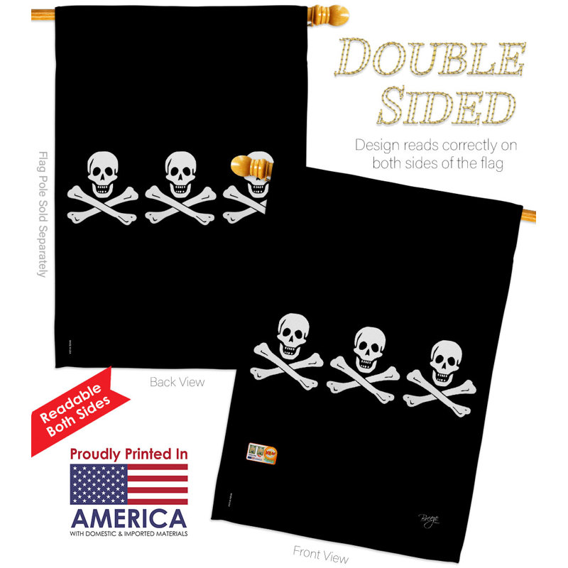 Ensemble de drapeaux en polyester 40 x 28 po Christopher