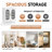 2 Door Sun Panel Elevated Shoe Cabinet USB 7 Color LED 4 Tier 26.77" W-1670770119
