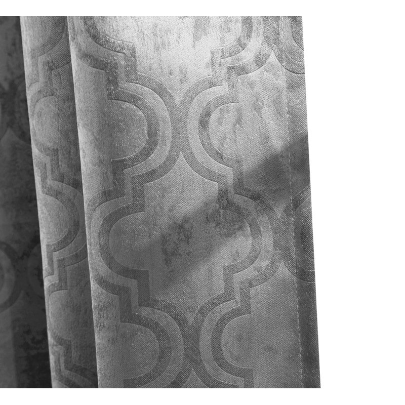 Rabideau Blackout Curtain Pair, Light Gray, 52" W x 84" L