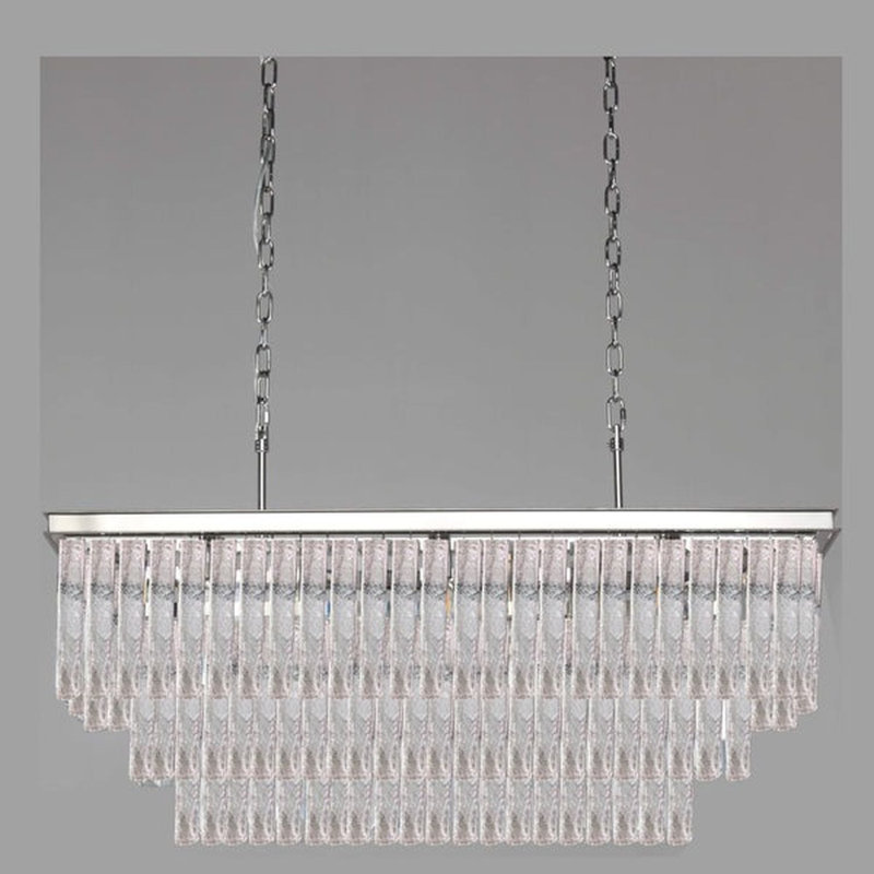 Lustre gradué à 19 lumières Ikard, Laiton laqué