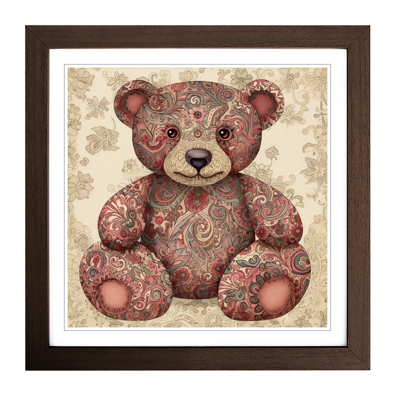 Teddy Bear - Framed Print, Walnut