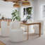 Ensemble de 4 chaises d'appoint rembourrées Modern