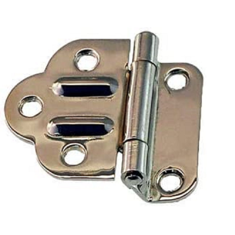 Charnière de porte d'armoire plaquée Offset, Argent