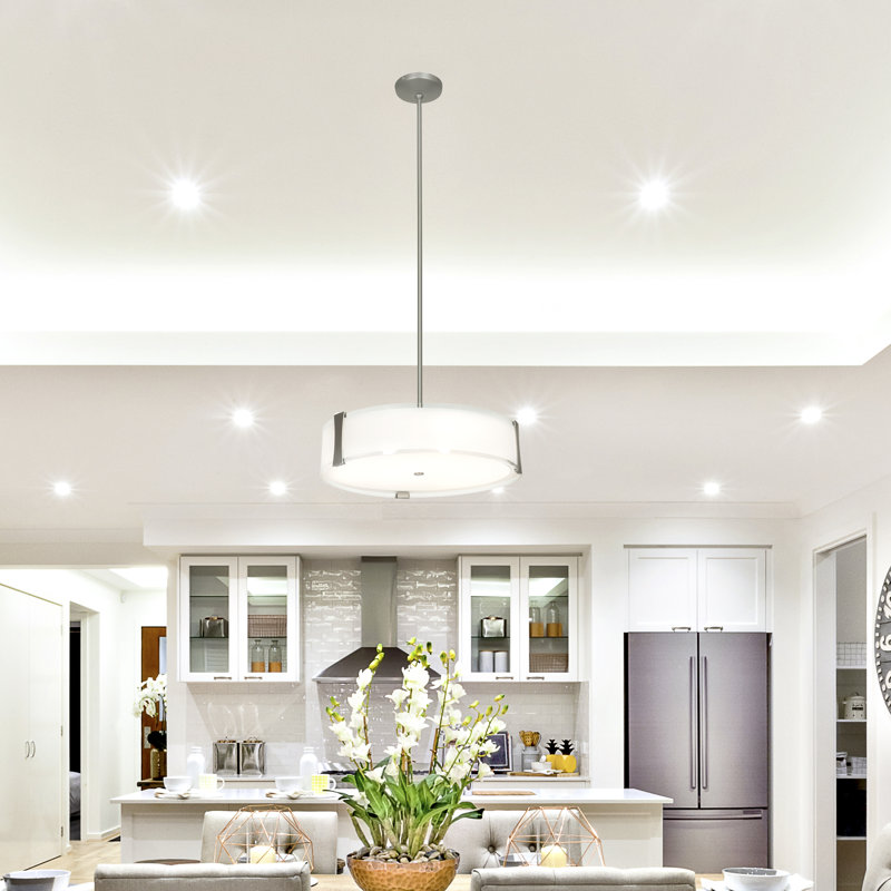 Henke 3 - Light Dimmable Drum Chandelier