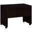 Bureau de retour avec rangement supplémentaire - Cappuccino et noir, élégant, fonctionnel, addition noir, fonctionnel, mobile, pratique