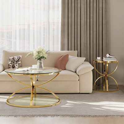 Ensemble de tables basses en verre Modern Modern