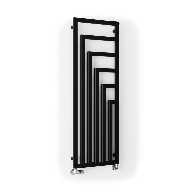 Angus Vertical Designer Radiator 1460Hx520W, Black